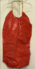 VINTAGE 1980'S BEN COOPER RED BIB CAPE SOLDIER WARRIOR VINYL HALLOWEEN COSTUME picture