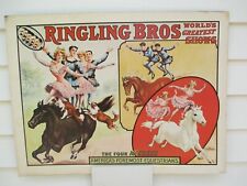 Vintage 1974 circus lithograph poster Ringling Bros. 
