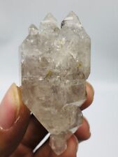 Natural Herkimer Crystal 4+Diamonds Crystal Clusters Double ended diamond H228 picture