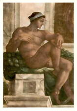 Michelangelo's Sistine Chapel Figure Postcard - Renaissance Art picture