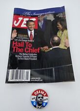 Jet Magazine Feb 2 2009 Barack Obama Inauguration + Vote Obama 08 Button Pin picture