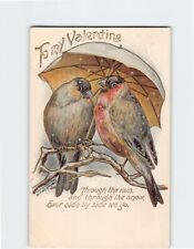 Postcard Valentine's Day Greeting Card with Quote and Embossed Art Print picture