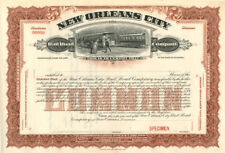New Orleans City Railroad Co. - Bond - Specimen Stocks & Bonds picture