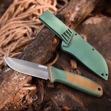 8 inch Fixed Blade Knife Tactical Knife  Full Tang Hunting knife W/Sheath Green picture
