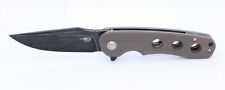 Bestech Arctic Folding Knife Brown G10 Handle D2 Plain Edge BLK SW BG33D-2 picture