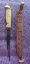 VINTAGE J. MARTTIINI FINLAND LARGE RAPALA FISH FILLET KNIFE With LEATHER SHEATH  picture