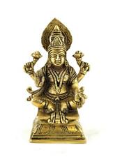 Whitewhale Goddess Lakshmi Brass Statue Religious Strength Sculpture Idol picture