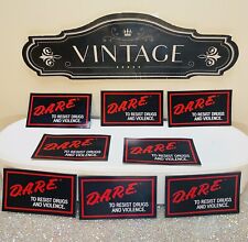 VINTAGE 1990’s Magnets D.A.R.E. TO RESIST DRUGS AND VIOLENCE Only  4 Left . picture