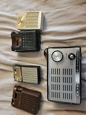 Lot of (3) Vintage Transistor Radios ~ Americana, RCA, Crown with covers picture