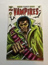 Vampires: Halloween So.  #1C W/ Original Drawing Of Blade Signed By Forte Horror picture