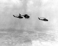 Observation Helicopter and AH-1G Cobras in flight 8x10 Vietnam War Photo 820 picture