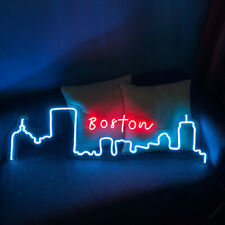 LED Boston City Skyline Neon Sign Dimmable for Beer Bar Pub Store Wall Art Decor picture