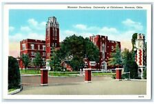 c1950's Masonic Dormitory University Of Oklahoma Norman Oklahoma OK Postcard picture