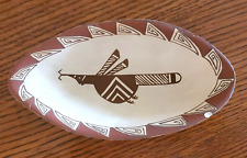 Mata Ortiz Geometric Art Pottery Plate Dish picture