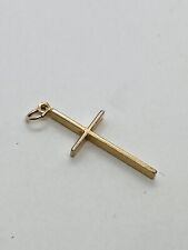 0.5g VINTAGE 1/20 12 KT. YELLOW GOLD FILLED CROSS PENDANT VINTAGE MARKED picture
