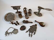 Vintage ISRAEL Trip Brass Souvenirs Judaica Menorah / Nut Cracker / and More picture