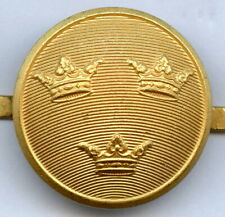 Sweden Three Crowns Royal Army Military Insignia Cap Badge  picture