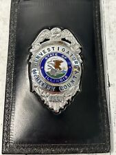 Obsolete Investigator Badge Mchenry County IL Rare Badge picture