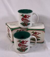 NOS Vintage 1987 Potpourri Press Christmas Goose Coffee Mug with Box 2 Available picture