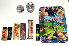 RM Custom Tray Starter Kit Smoking Set Rolling Papers, Lighters, Tips, Grinders picture
