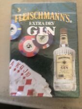 Vintage Fleischmann's Gin Advertising Poker Playing Cards. New Sealed.  picture