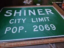 New 2023 SHINER BOCK BEER Spoetzl Brewery Texas City Limit SIGN MAN CAVE TACKER picture