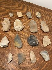 ACE LEVALLOIS CORE  NEANDERTHAL STONE AGE PALEOLITHIC MOUSTERIAN STIKER 16 LOT picture
