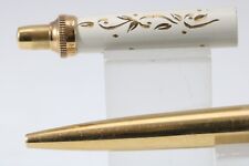 Vintage (c1958) Parker Princess Jotter White Ivy & Electroplated Gold Ballpoint picture