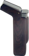 Wooden Finish Double Jet Torch Lighter Adjustable Flame Dark Wood Color picture