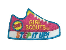 PATCH GSA Girl Scouts Step It Up 2007 Pink Sneaker Shoe  picture