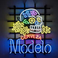 Cerveza Modelo Neon Sign Home Bar Man Cave Club Wall Decor Artwork Gift 19x15 picture
