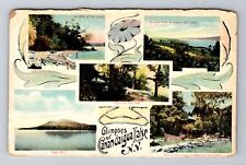 Canandaigua Lake NY-New York, Glimpses of the Lake, Antique Vintage Postcard picture