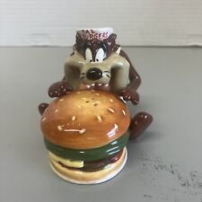 Taz Burger Salt And Pepper Shakers Looney Tunes 4 Inch Tall Tasmania Devil picture