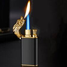 New Creative Dragon Double Fire Lighter Jet Flame Open Fire Conversion Windproof picture