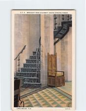 Postcard Wrought Iron Stairway Inside Singing Tower Lake Wales Florida USA picture