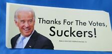 WHOLESALE LOT OF 10 BIDEN THANKS FOR THE VOTES SUCKERS STICKERS Trump 2024 picture