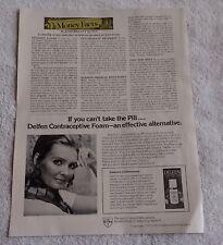 1977 print ad-Can't Take the Pill? Delfen Contraceptive Foam-Effective Alternate picture