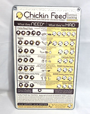 Chicken Feed Nutrition Tracking Board Sign For Teaching Kids Good Eating Habits picture