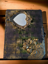 Antique Victorian cabinet photo album with OVER 70 PHOTOS picture