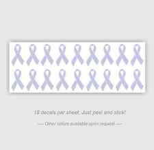 18 Stomach Cancer Awareness Ribbons Helmet Decal Sticker - 0.88