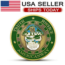 Chicago Police Coin American Officer Challenge Coin Skull Commemorative Coin picture