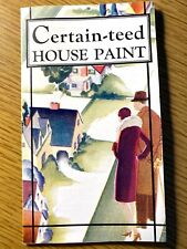 1929 CERTAIN-TEED HOUSE PAINT vintage advertising brochure PAINTING INFORMATION picture