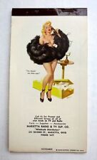 Original November 1955 Pinup Girl Notepad by Joyce Ballantyne Gorgeous Blond picture