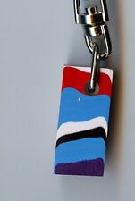 Fordite Key Chain - 27.3mm x 12.3mm x 9.5mm     (1855) picture