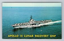 Apollo 16 Lunar Recovery Ship, Transportation, Antique Souvenir Vintage Postcard picture