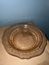 Antique Patrician Pink Etched Depression Glass Berry Bowl 6.5”  1933-1937 picture