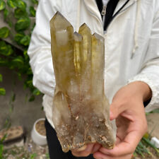 1.5lb Natural Citrine cluster mineral specimen quartz crystal healing picture