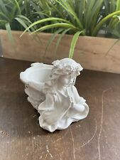 Handcrafted Concrete Praying Angel Votive Holder Statue picture