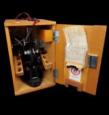 Rare Vintage Tiyoda Tokyo 1956 Microscope Set With Wooden Case  picture
