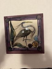 Hand Painted Tile. Signed   Salamon.   picture
